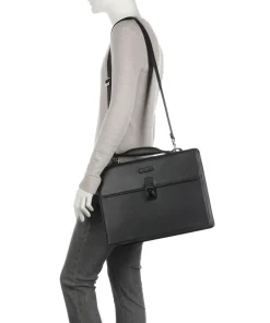 Piquadro Business- & Laptop Bags-Collezione Modus Restyling Briefcase 15″ grained cow leather