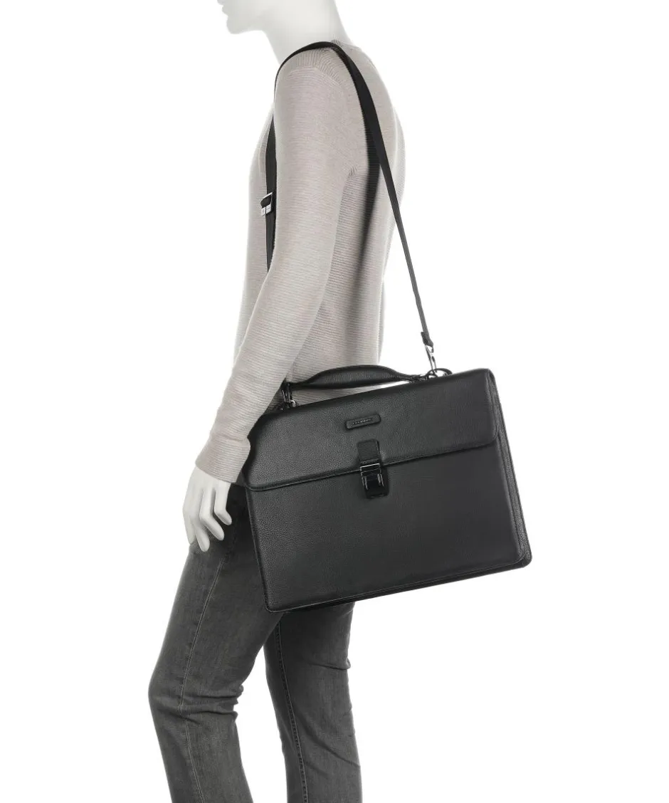 Piquadro Business- & Laptop Bags-Collezione Modus Restyling Briefcase 15″ grained cow leather