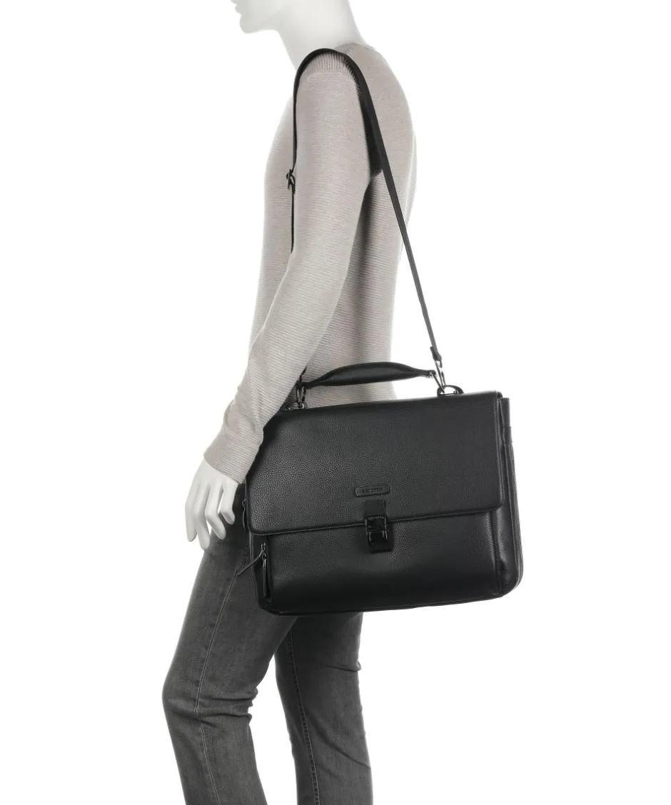 Piquadro Business- & Laptop Bags-Collezione Modus Restyling Briefcase 15″ grained cow leather