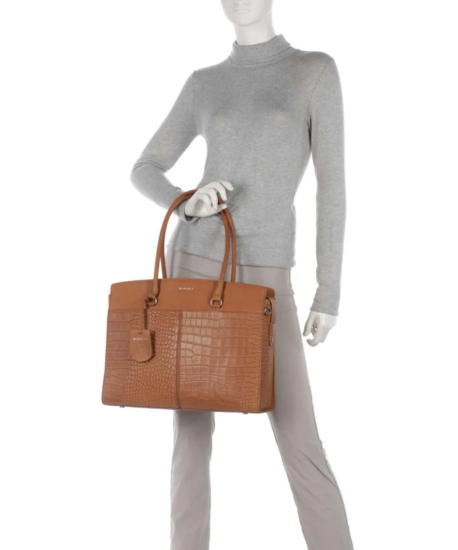 Burkely Tote Bags-Cool Colbie Tote bag 15″ embossed leather