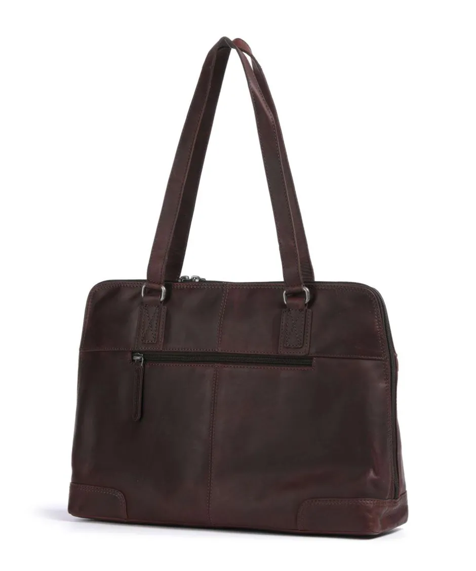 The Chesterfield Brand Shoulder Bags-Cow Wax Pull Up Branson Shoulder bag 14″ cow leather
