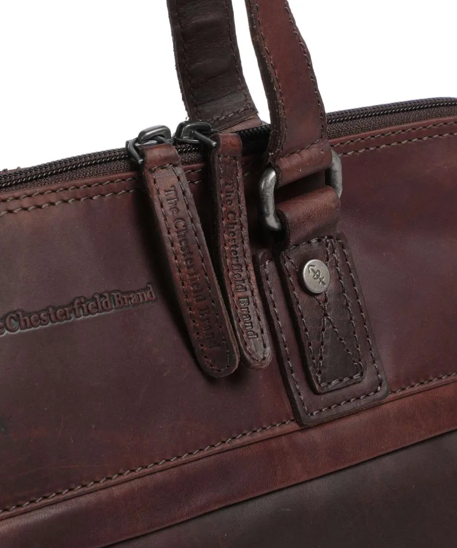 The Chesterfield Brand Shoulder Bags-Cow Wax Pull Up Branson Shoulder bag 14″ cow leather