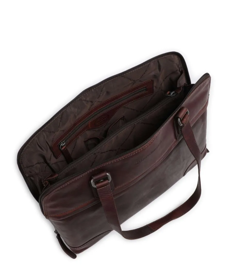 The Chesterfield Brand Shoulder Bags-Cow Wax Pull Up Branson Shoulder bag 14″ cow leather