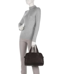 The Chesterfield Brand Handbags-Cow Wax Pull Up Dover Handbag fine grain leather