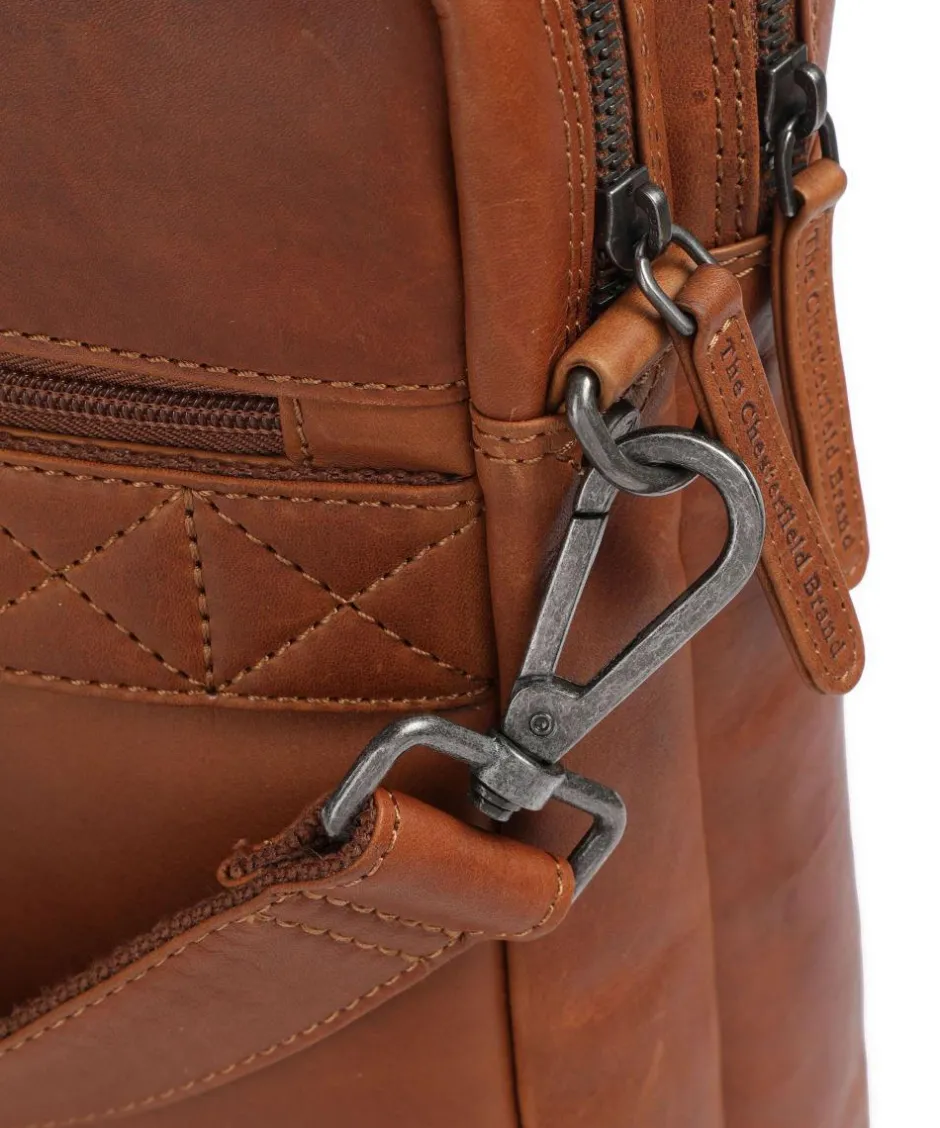 The Chesterfield Brand Business- & Laptop Bags-Cow Wax Pull Up Fabian Briefcase 15″ cow leather