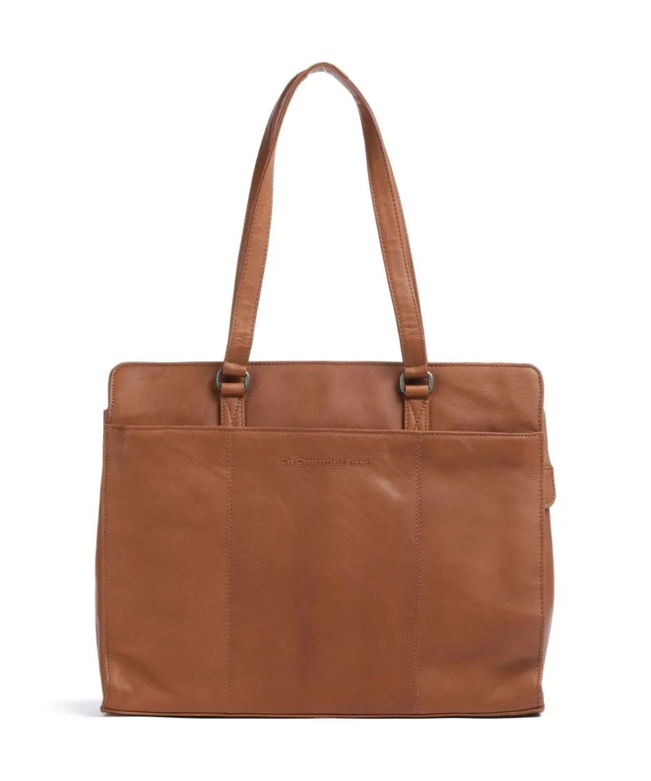 The Chesterfield Brand Tote Bags-Cow Wax Pull Up Fidenza Tote bag 15″ pull-up cow leather