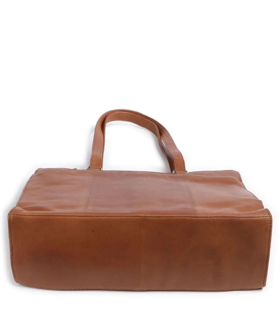 The Chesterfield Brand Tote Bags-Cow Wax Pull Up Fidenza Tote bag 15″ pull-up cow leather