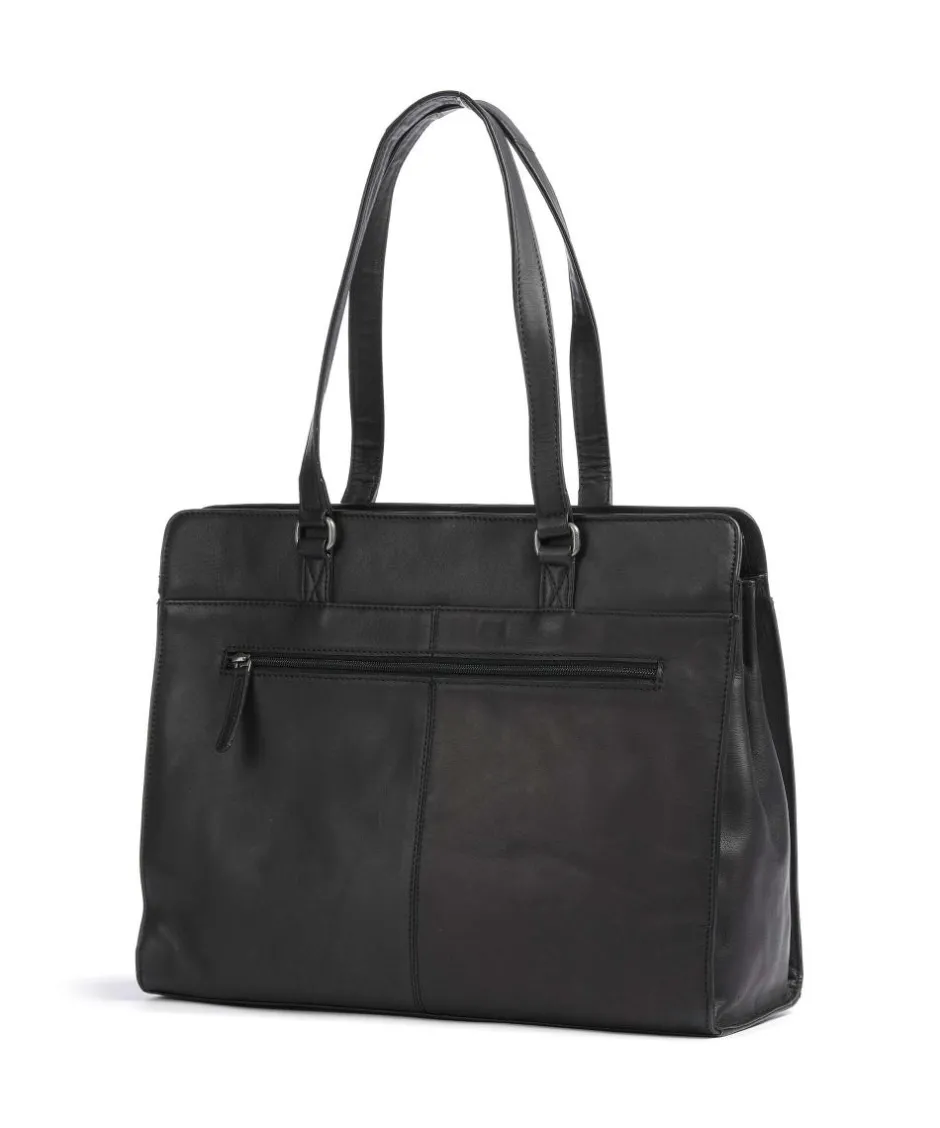 The Chesterfield Brand Tote Bags-Cow Wax Pull Up Fidenza Tote bag 15″ pull-up cow leather