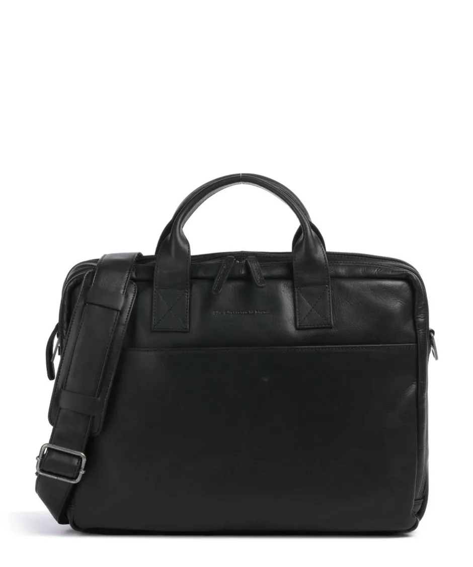 The Chesterfield Brand Business- & Laptop Bags-Cow Wax Pull Up Frazer Briefcase 15″ cow leather