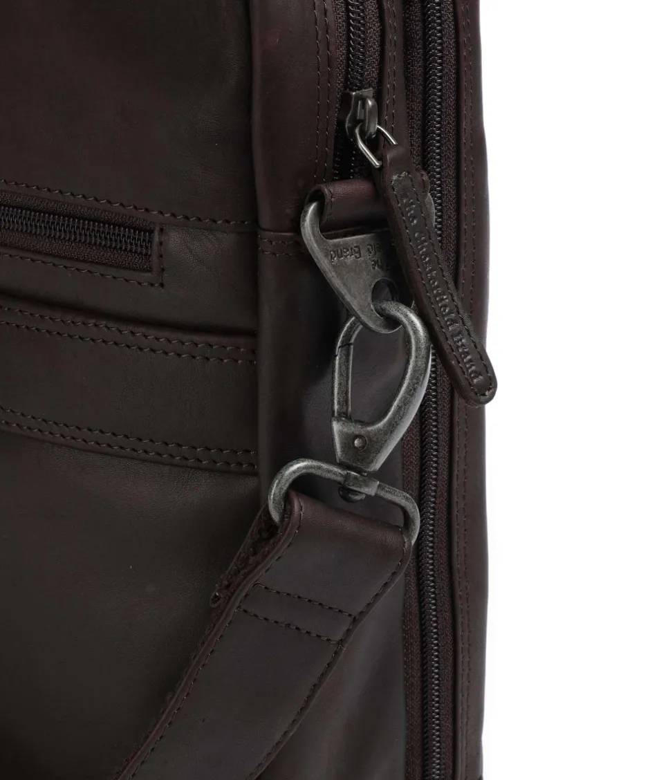 The Chesterfield Brand Business- & Laptop Bags-Cow Wax Pull Up Frazer Briefcase 15″ cow leather