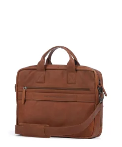 The Chesterfield Brand Business- & Laptop Bags-Cow Wax Pull Up Frazer Briefcase 15″ cow leather