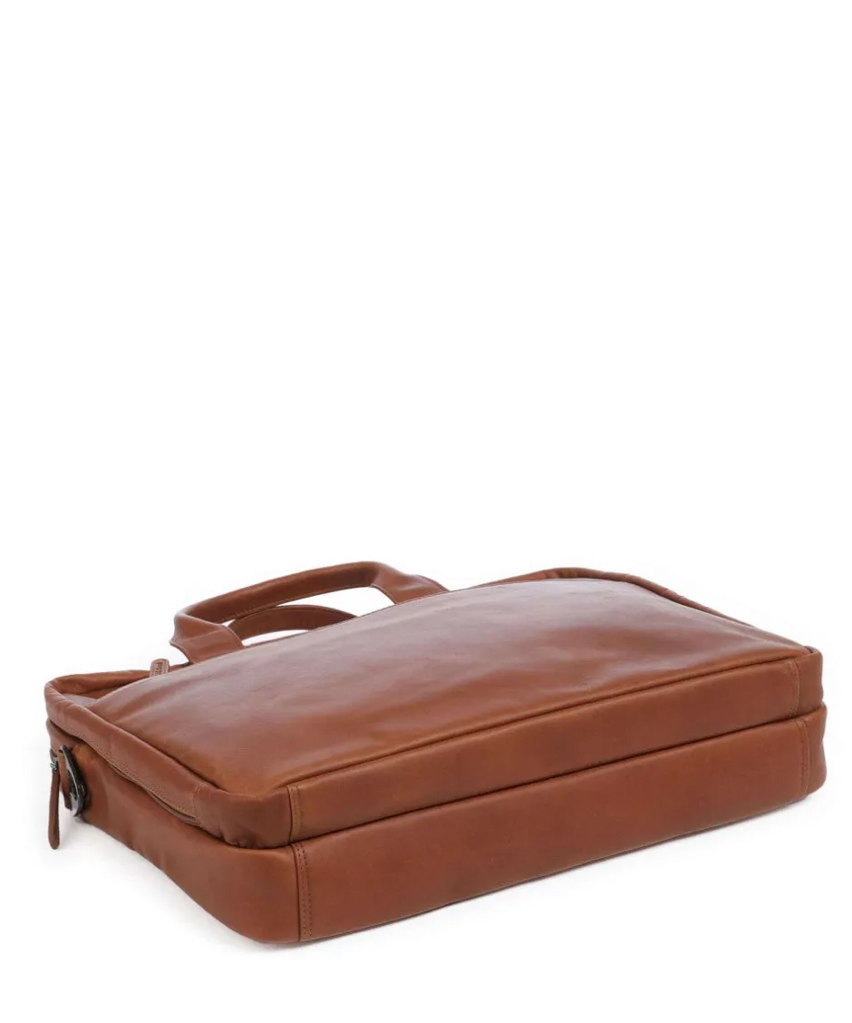 The Chesterfield Brand Business- & Laptop Bags-Cow Wax Pull Up Frazer Briefcase 15″ cow leather