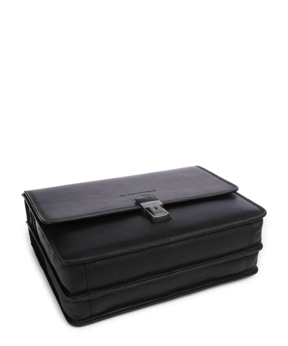 The Chesterfield Brand Business- & Laptop Bags-Cow Wax Pull Up Glenwood Briefcase 17″ cow leather