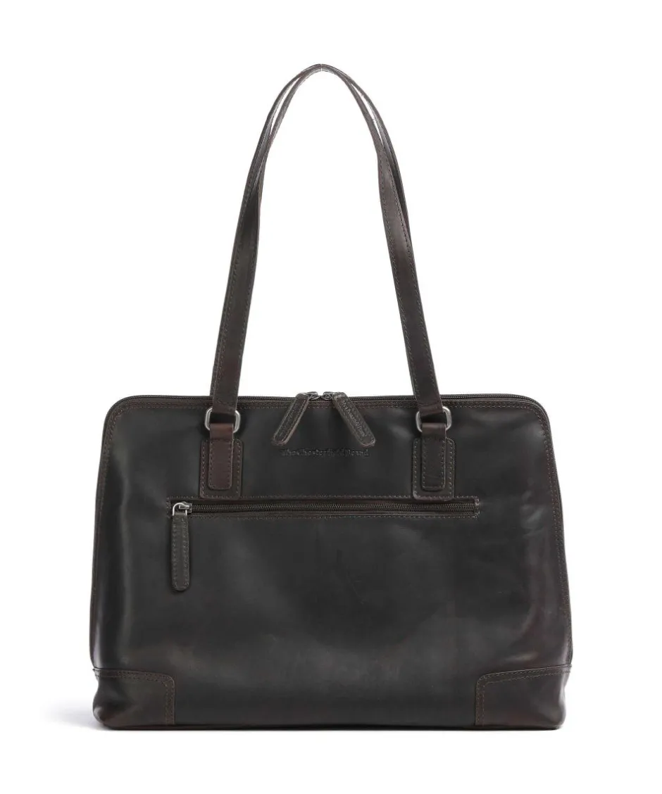The Chesterfield Brand Business- & Laptop Bags|Tote Bags-Cow Wax Pull Up Lugano Tote bag 14″ pull-up cow leather