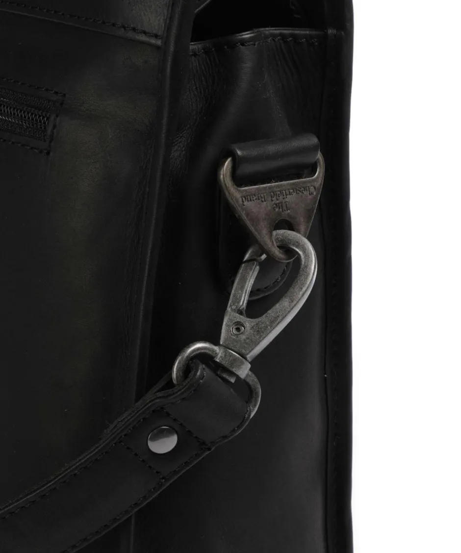 The Chesterfield Brand Tote Bags-Cow Wax Pull Up Manly Tote bag 15″ cow leather