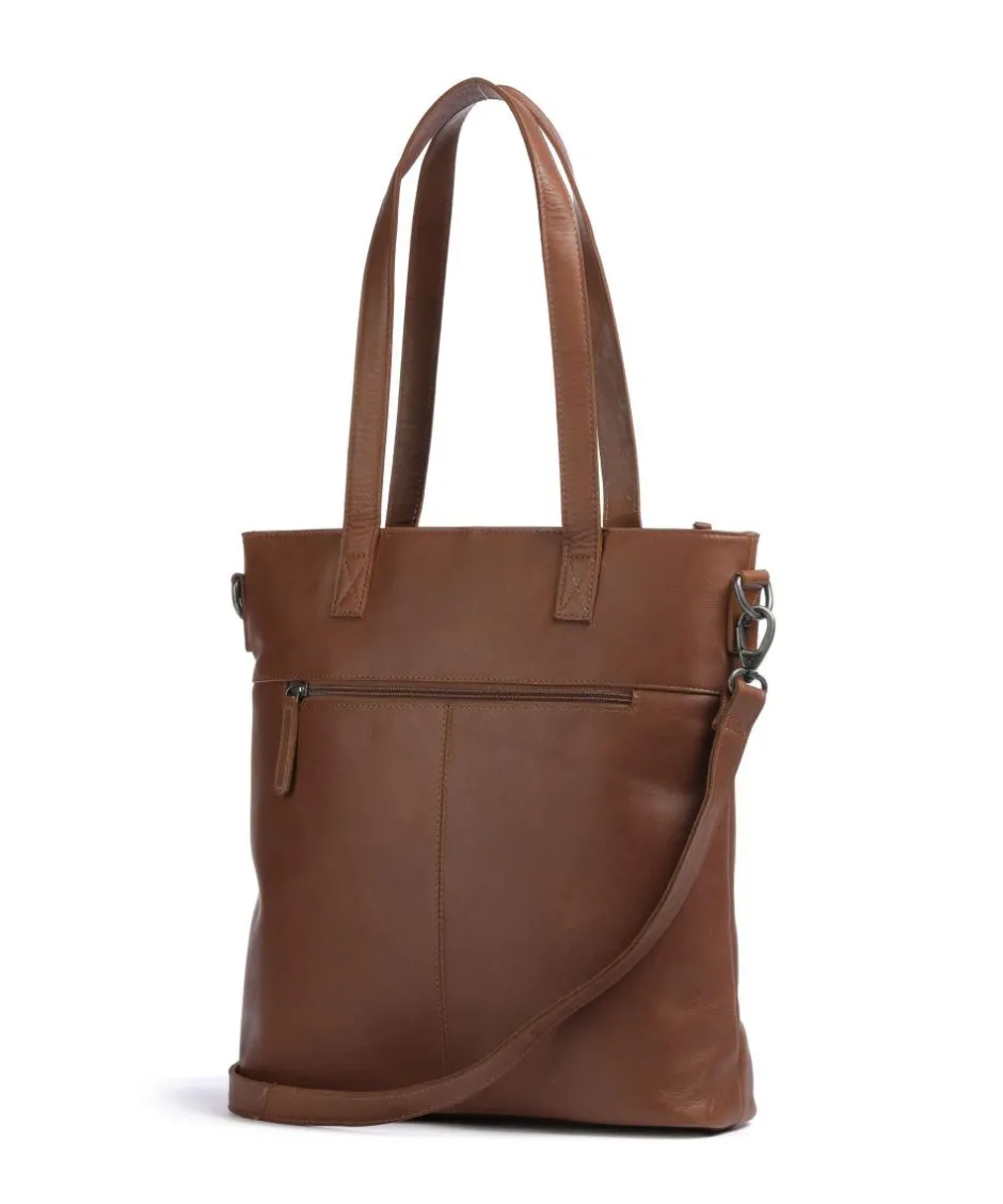 The Chesterfield Brand Tote Bags-Cow Wax Pull Up Nunavik Tote bag 15″ cow leather