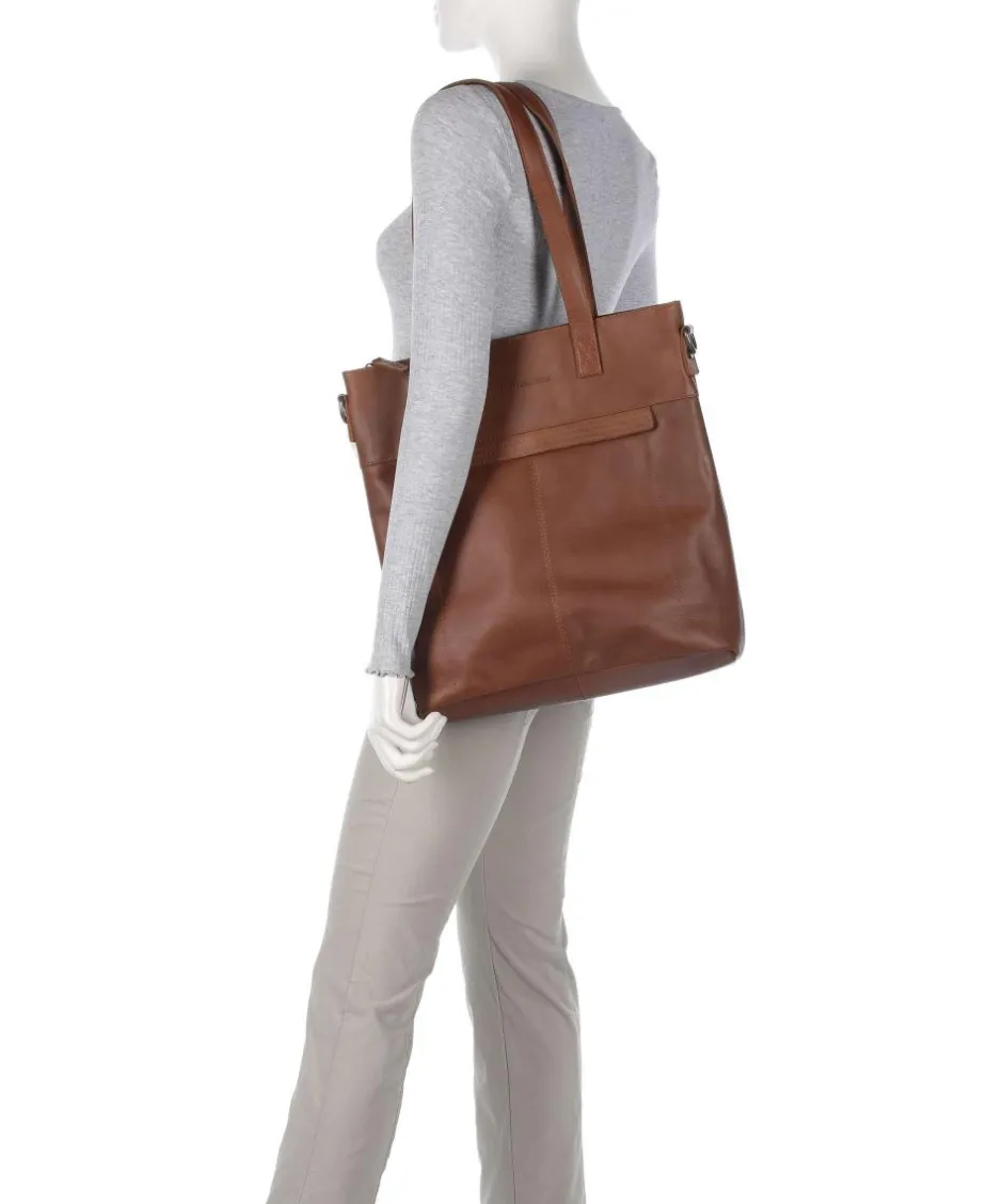 The Chesterfield Brand Tote Bags-Cow Wax Pull Up Nunavik Tote bag 15″ cow leather