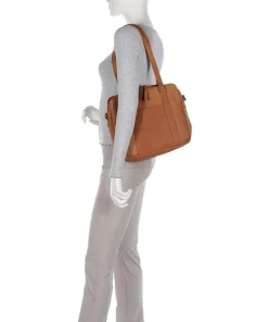 The Chesterfield Brand Shoulder Bags-Cow Wax Pull Up Porlezza Shoulder bag 10″ pull-up cow leather
