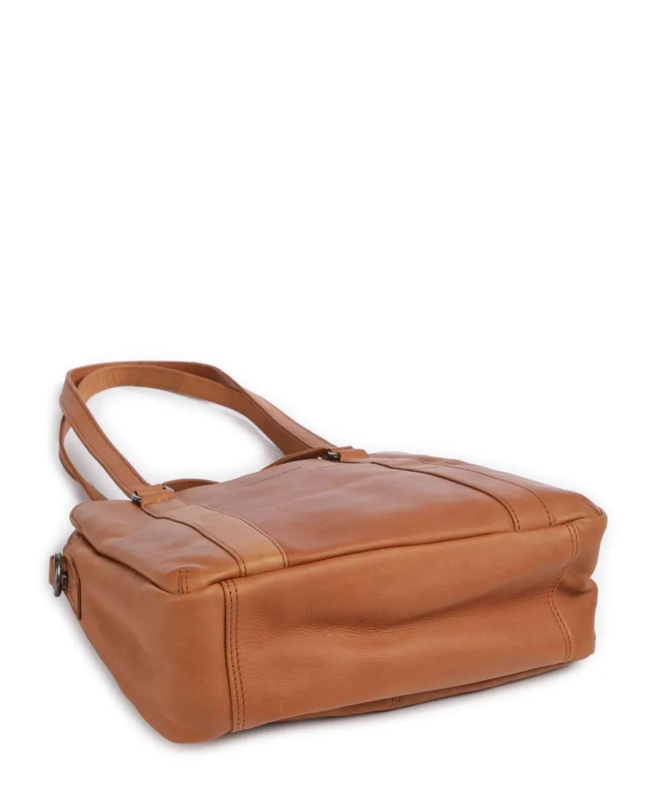 The Chesterfield Brand Shoulder Bags-Cow Wax Pull Up Porlezza Shoulder bag 10″ pull-up cow leather