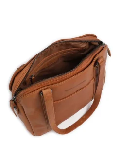 The Chesterfield Brand Shoulder Bags-Cow Wax Pull Up Porlezza Shoulder bag 10″ pull-up cow leather
