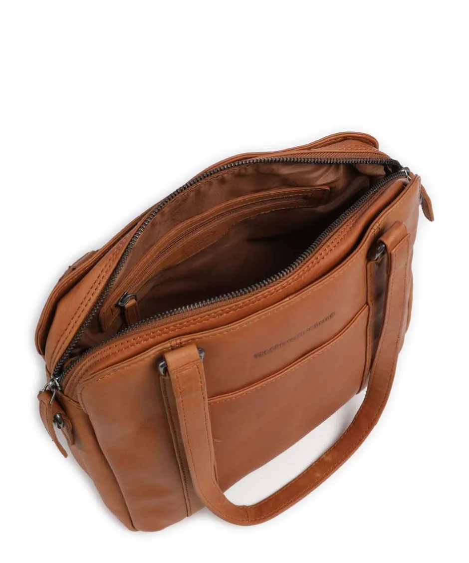 The Chesterfield Brand Shoulder Bags-Cow Wax Pull Up Porlezza Shoulder bag 10″ pull-up cow leather