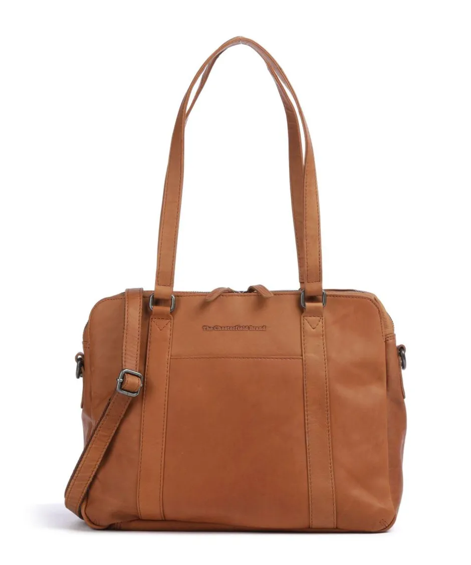 The Chesterfield Brand Shoulder Bags-Cow Wax Pull Up Pretoria Shoulder bag 13″ cow leather