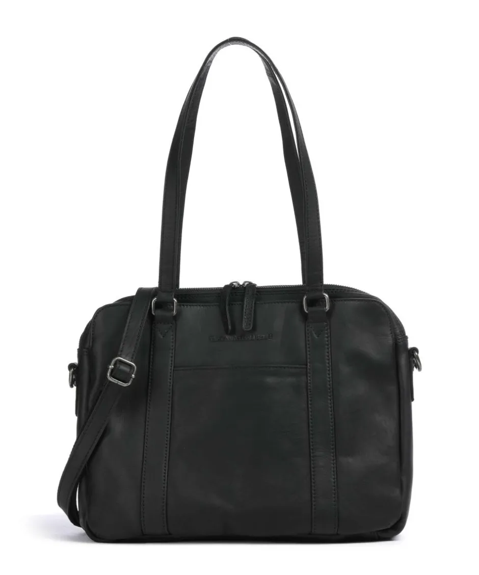 The Chesterfield Brand Shoulder Bags-Cow Wax Pull Up Pretoria Shoulder bag 13″ cow leather