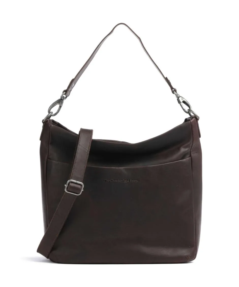 The Chesterfield Brand Shoulder Bags|Hobo Bags-Cow Wax Pull Up Regina Hobo bag fine grain leather