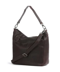 The Chesterfield Brand Shoulder Bags|Hobo Bags-Cow Wax Pull Up Regina Hobo bag fine grain leather