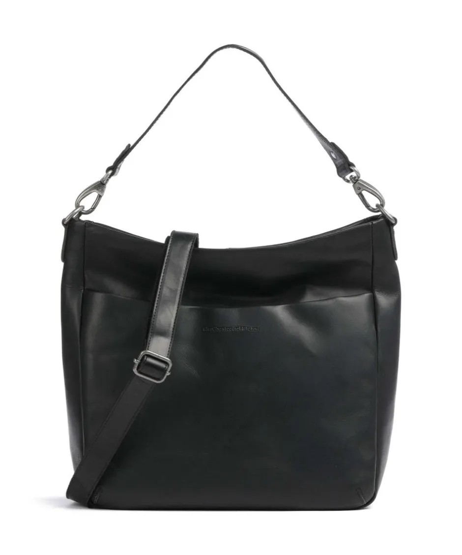 The Chesterfield Brand Shoulder Bags|Hobo Bags-Cow Wax Pull Up Regina Hobo bag fine grain leather