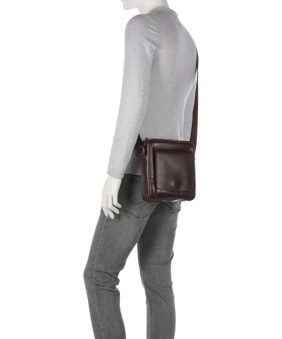 Buckle & Seam Crossbody Bags-Crazy Horse Collector Crossbody bag fine grain cow leather