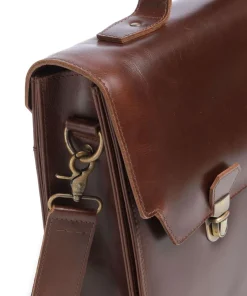 Buckle & Seam Business- & Laptop Bags-Crazy Horse Notes Briefcase 15″ cow leather