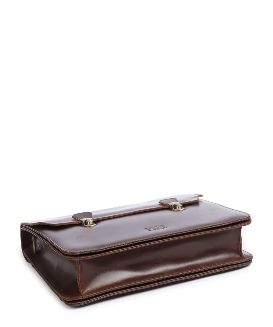 Buckle & Seam Business- & Laptop Bags-Crazy Horse Notes Briefcase 15″ cow leather