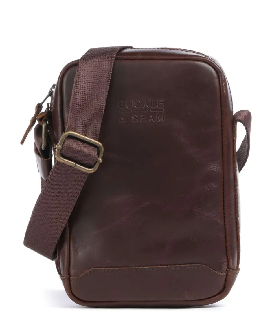 Buckle & Seam Crossbody Bags-Crazy Horse Runner Crossbody bag fine grain cow leather