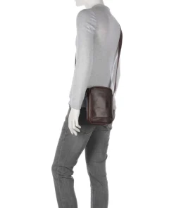 Buckle & Seam Crossbody Bags-Crazy Horse Runner Crossbody bag fine grain cow leather