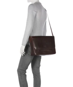 Buckle & Seam Business- & Laptop Bags|Crossbody Bags-Crazy Horse Times Messenger bag 13″ fine grain cow leather