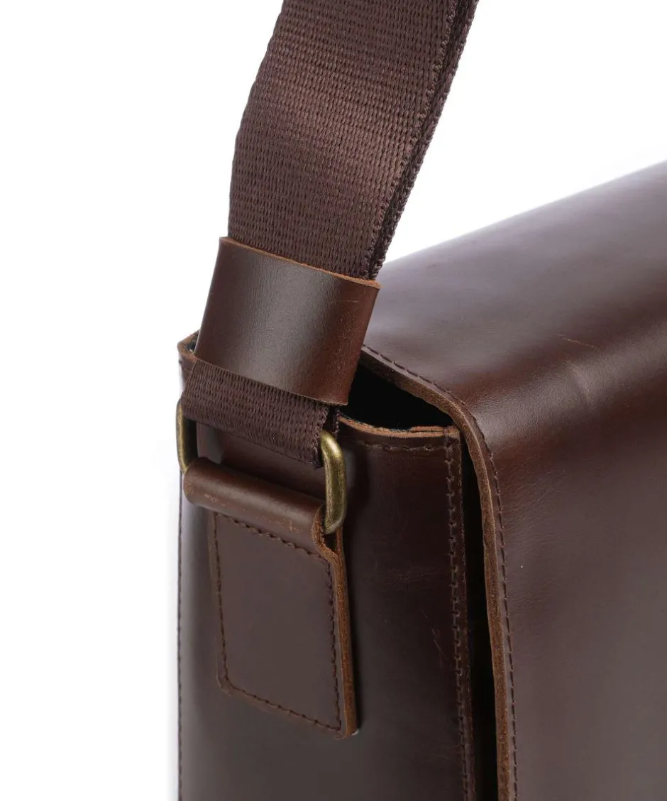 Buckle & Seam Business- & Laptop Bags|Crossbody Bags-Crazy Horse Times Messenger bag 13″ fine grain cow leather