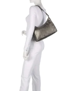 Burkely Shoulder Bags-Creased Crystal Shoulder bag grained leather