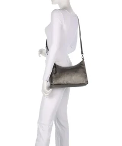 Burkely Shoulder Bags-Creased Crystal Shoulder bag grained leather