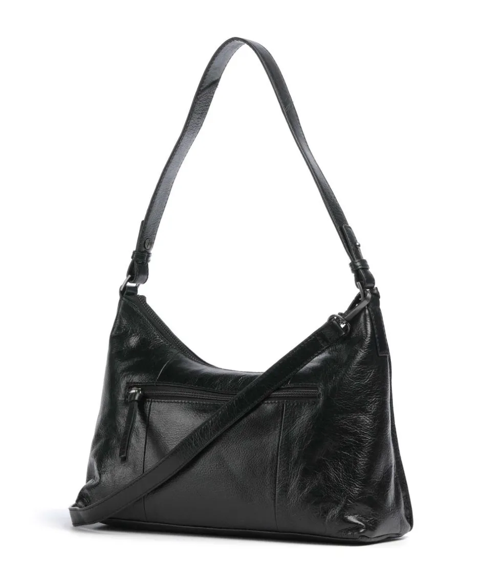 Burkely Shoulder Bags-Creased Crystal Shoulder bag grained leather
