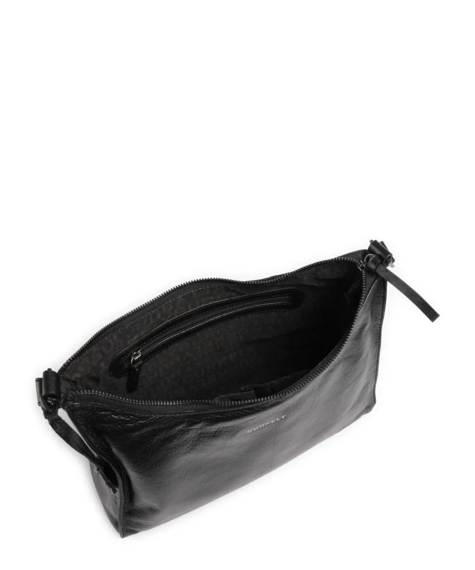 Burkely Shoulder Bags-Creased Crystal Shoulder bag grained leather