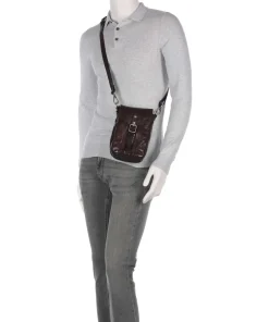 Campomaggi Phone Bags|Fanny Packs-Crossbody bag fine grain cow leather