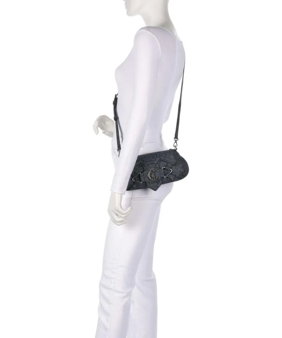 Just Cavalli Shoulder Bags-Crossed Laces Shoulder bag imitation leather