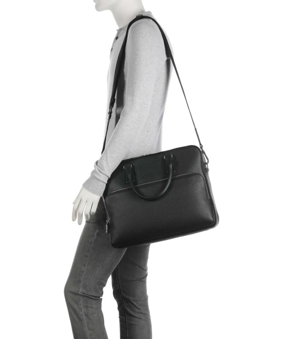 BOSS Business- & Laptop Bags-Crosstown Briefcase 14″ grained cow leather