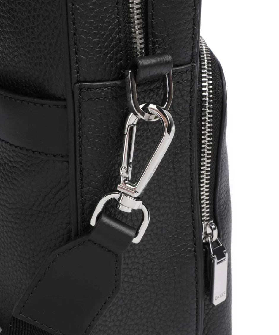 BOSS Business- & Laptop Bags-Crosstown Briefcase 14″ grained cow leather