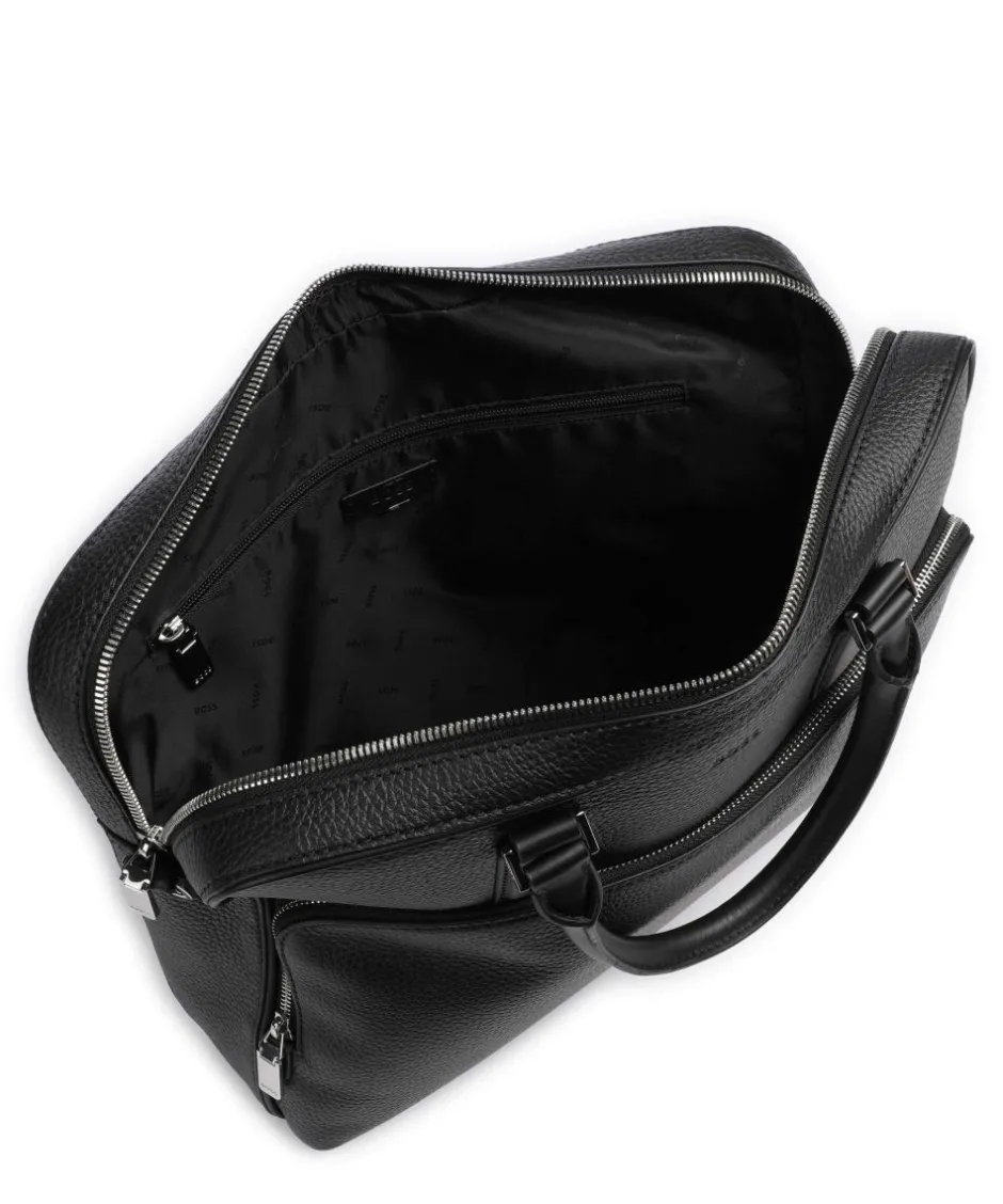 BOSS Business- & Laptop Bags-Crosstown Briefcase 14″ grained cow leather