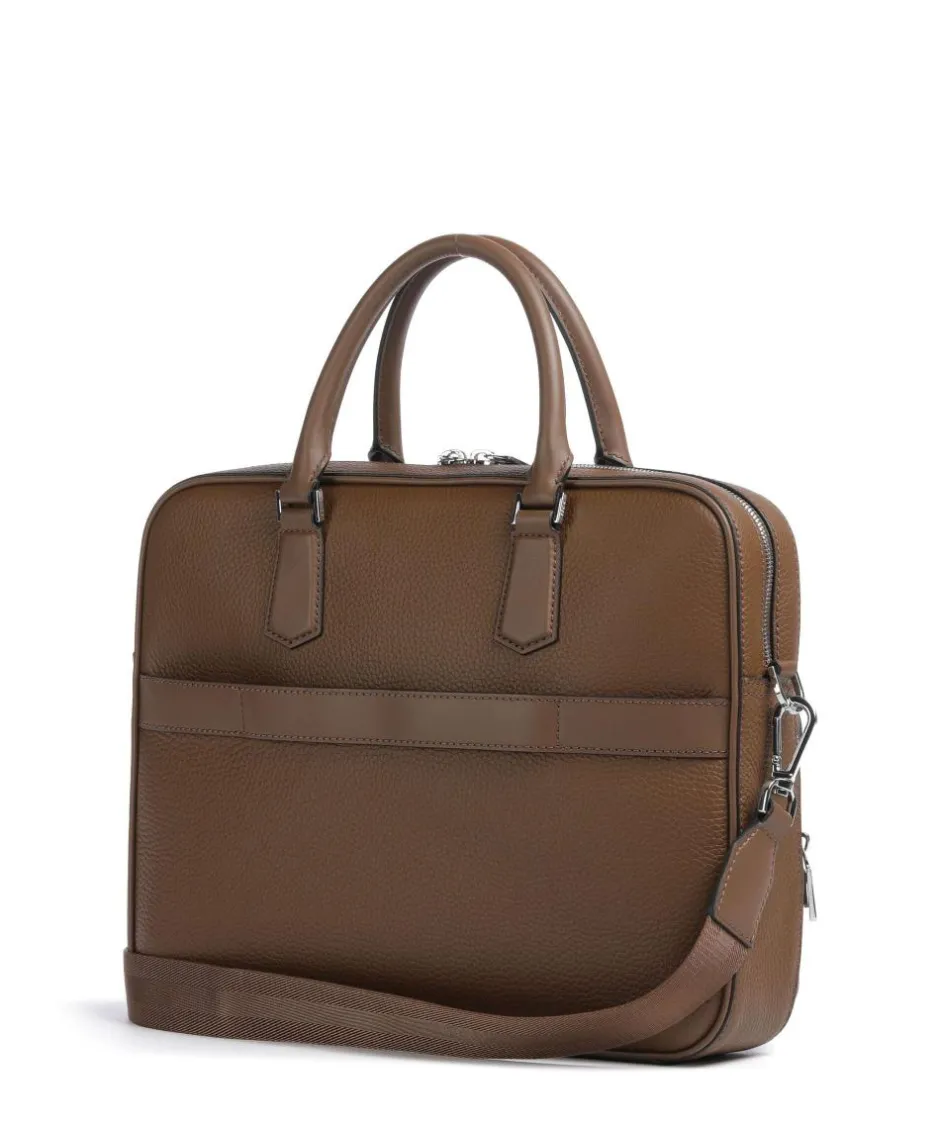 BOSS Business- & Laptop Bags-Crosstown Briefcase 14″ grained cow leather