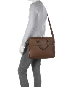 BOSS Business- & Laptop Bags-Crosstown Briefcase 14″ grained cow leather