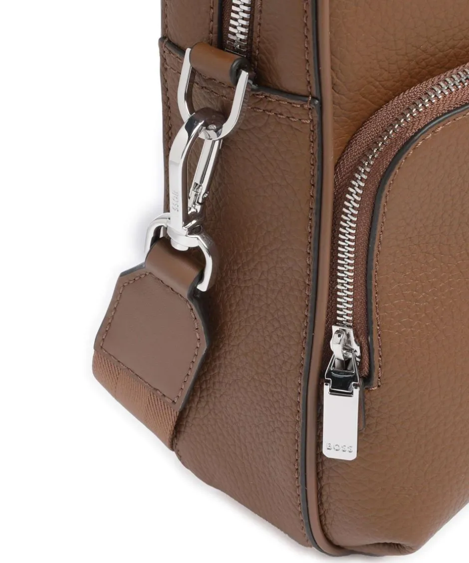 BOSS Business- & Laptop Bags-Crosstown Briefcase 14″ grained cow leather