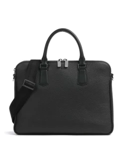 BOSS Business- & Laptop Bags-Crosstown Briefcase grained cow leather